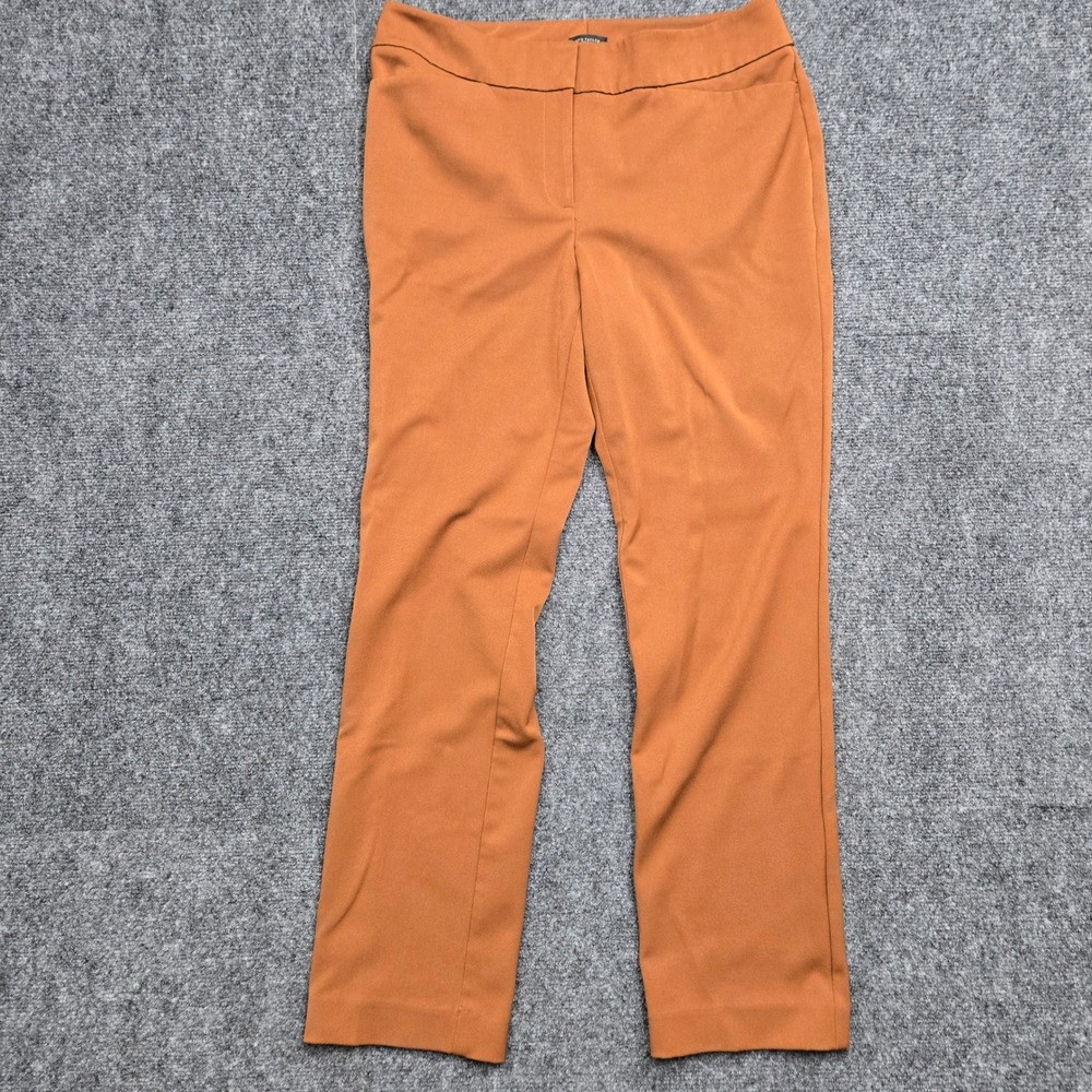 Ann Taylor Factory Burnt Orange Stretch Dress Pants Womens Size 8 W33 Trousers